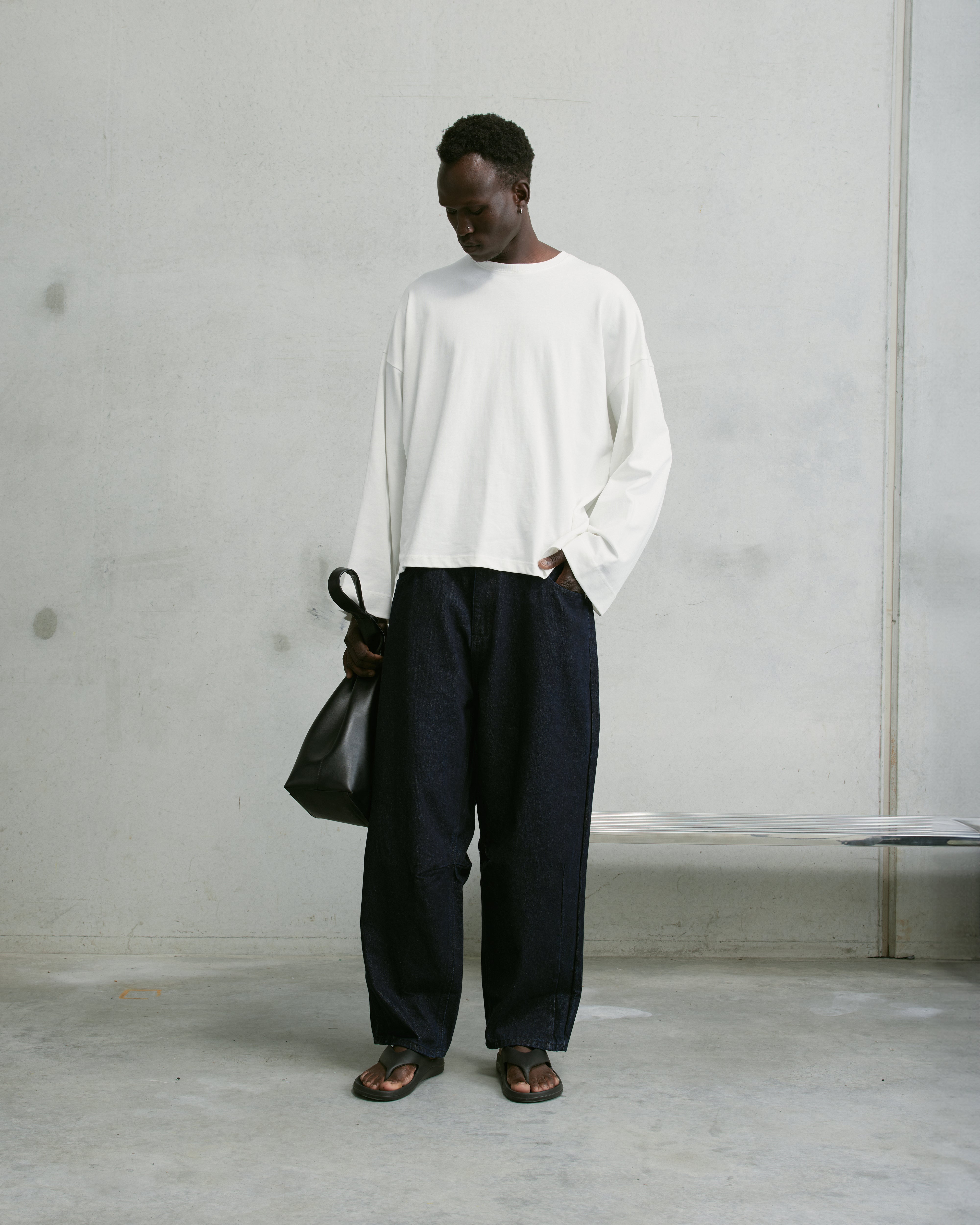 Nothing Longsleeve Tee | Cloud White