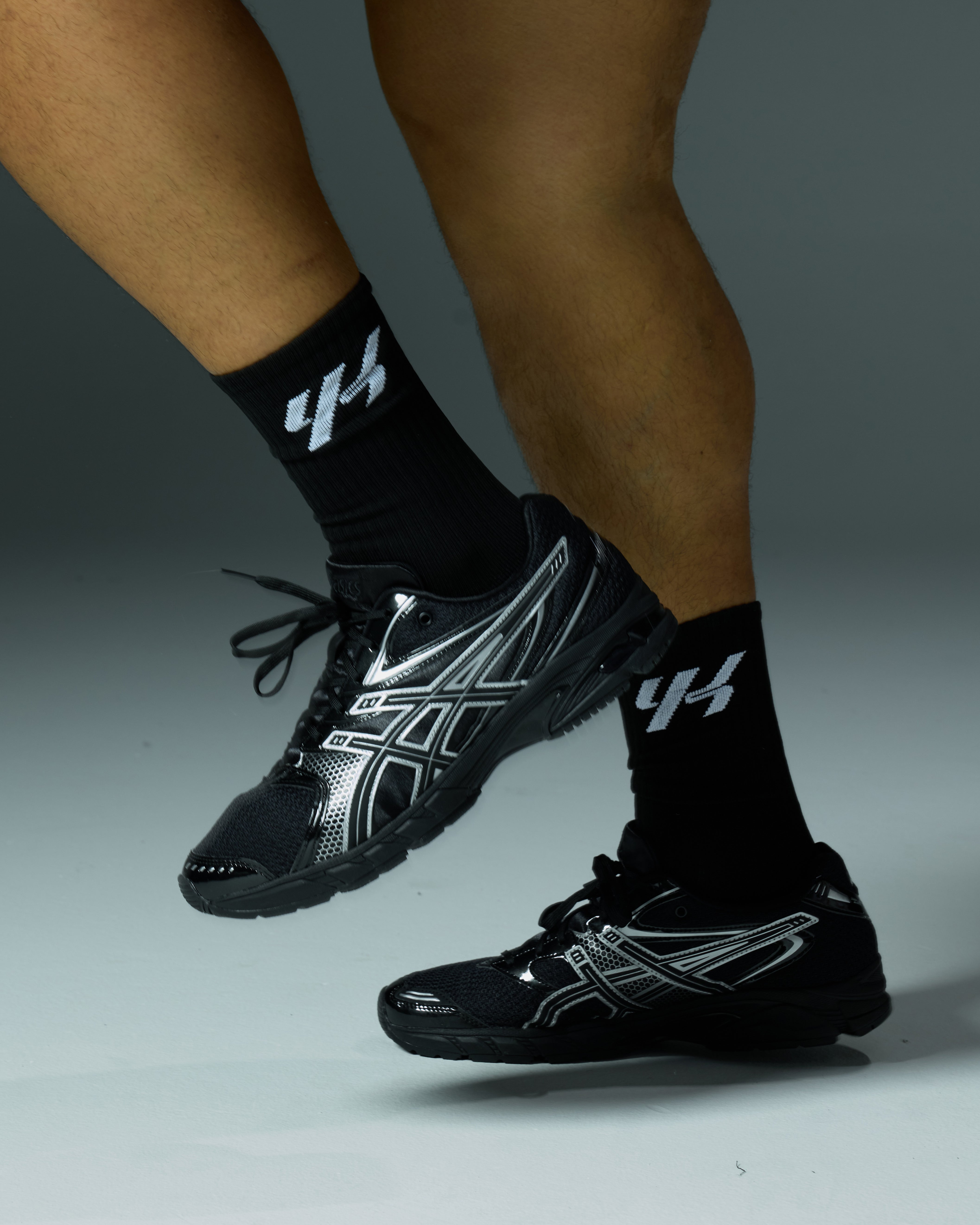 YK Move Champion Ribbed Sports Socks | Black