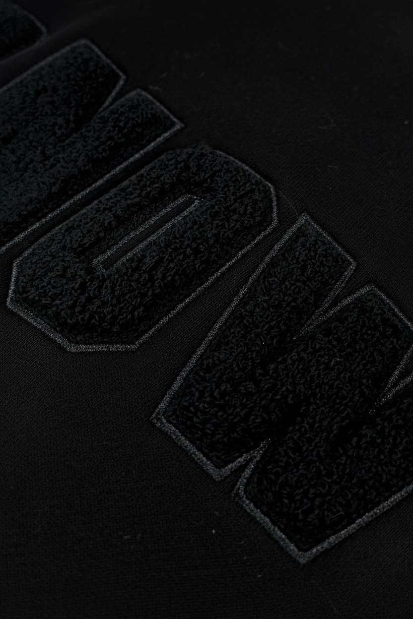 Chenille Hoodie | Black