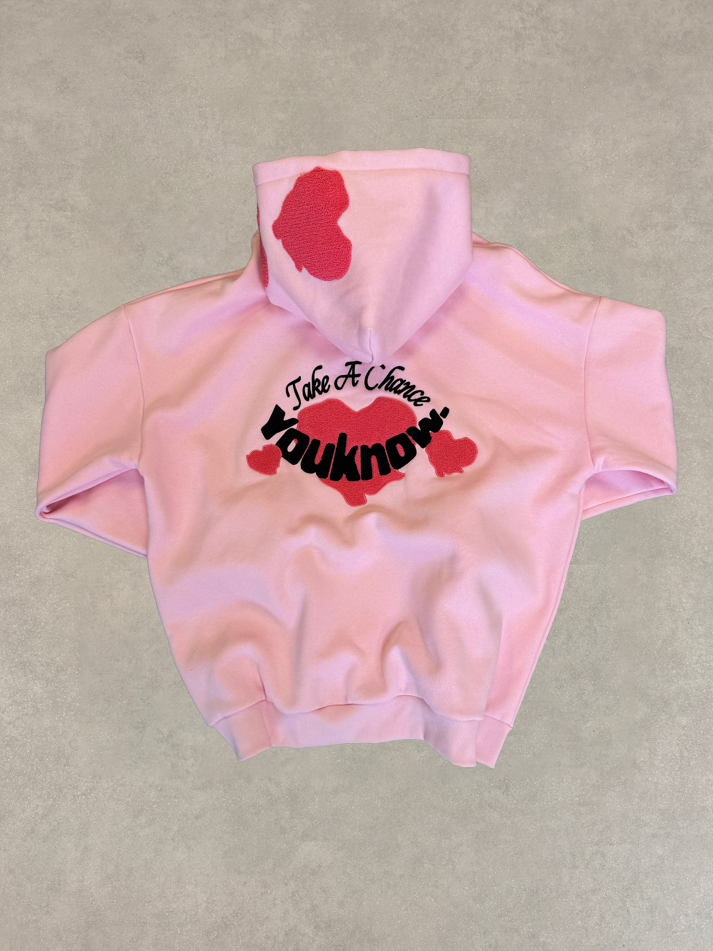 Take a chance hoodie Sample | Pink