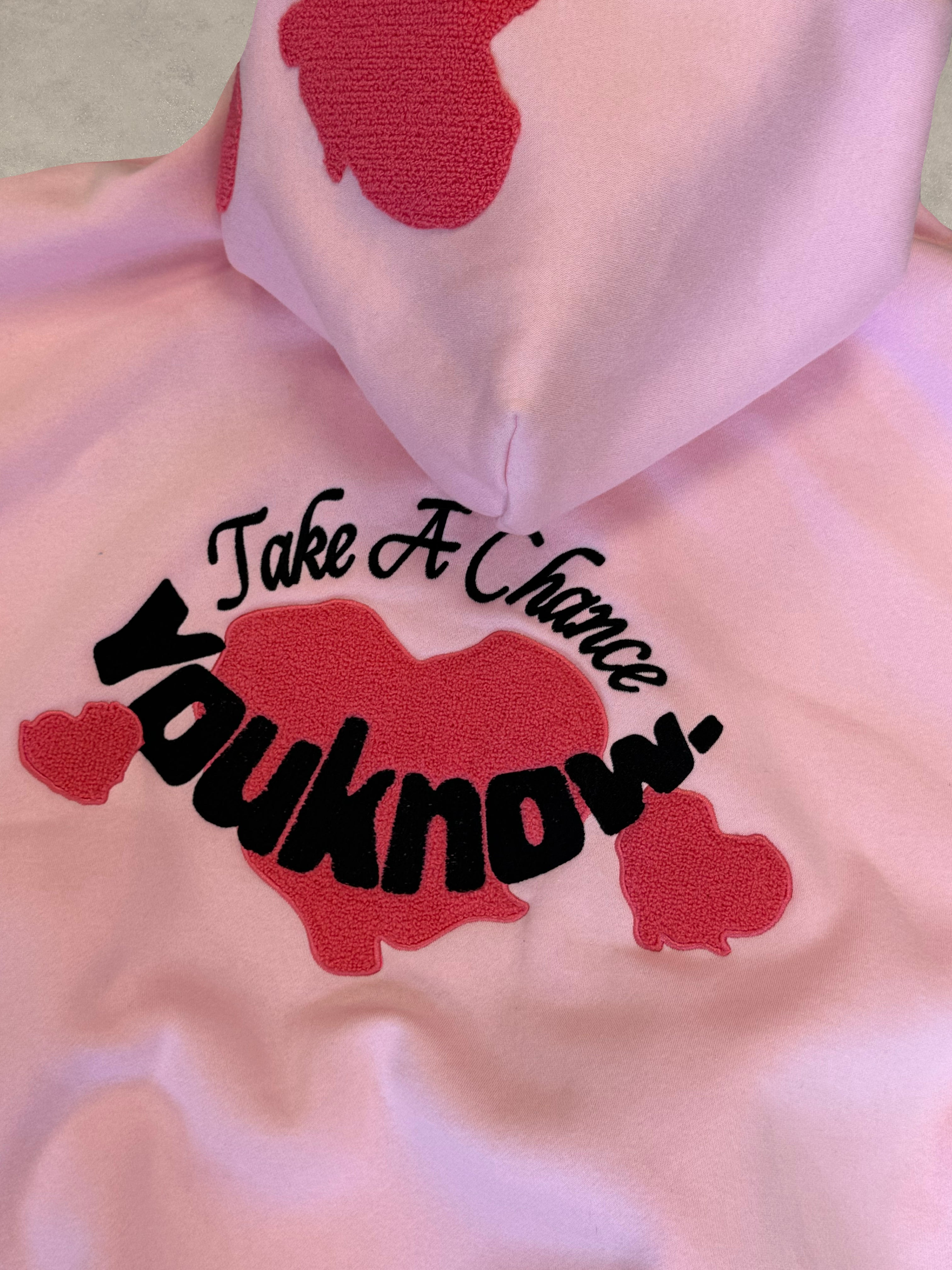 Take a chance hoodie Sample | Pink