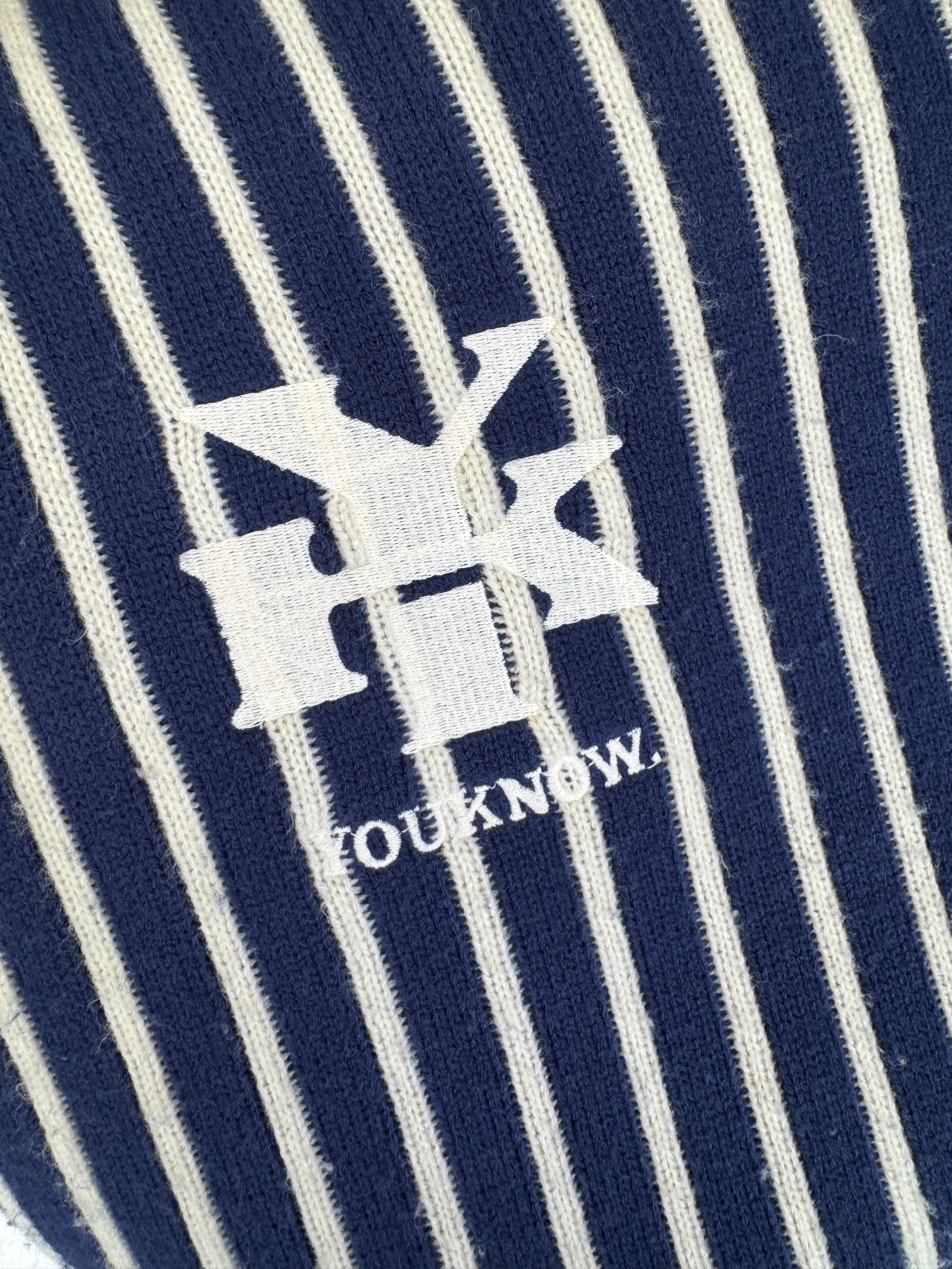 Stripe Cardigan Sample | Blue