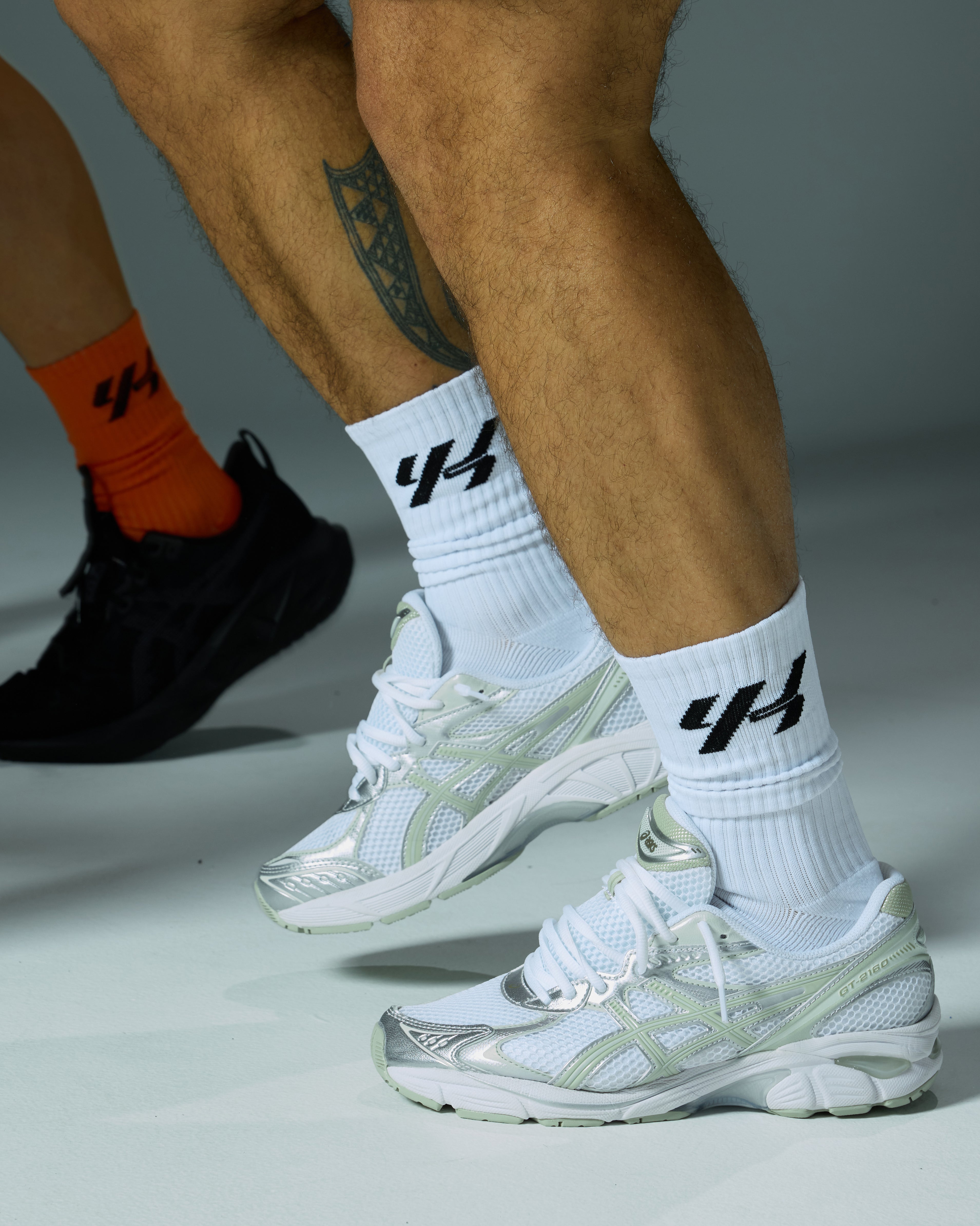 YK Move Champion Ribbed Sports Socks | White