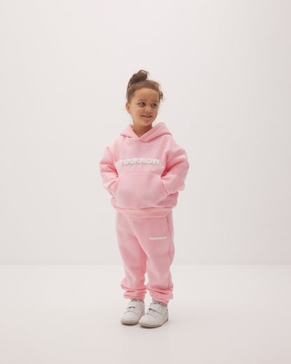 KIDS BLOCK HOODIE | Pink