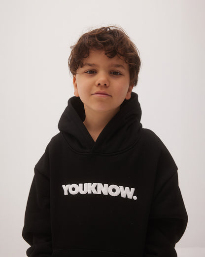 KIDS BLOCK HOODIE | Black