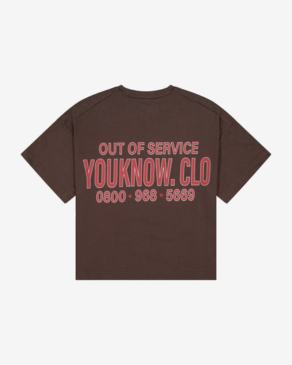 Out of Service Tee | Brown