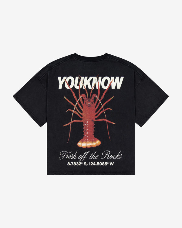 Fresh Off The Rocks Tee | Black – YOUKNOW. CLOTHING