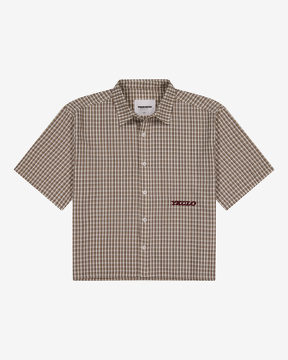 YKClo Box Shirt | Brown Check