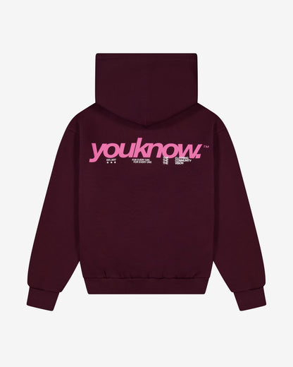 Community Hoodie | Burgundy