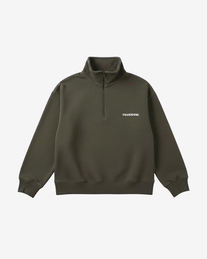 Core 1/4 Zip Pullover | Seaweed