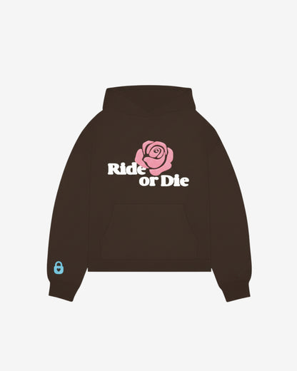 Ride or Die Oversized Hoodie | Brown