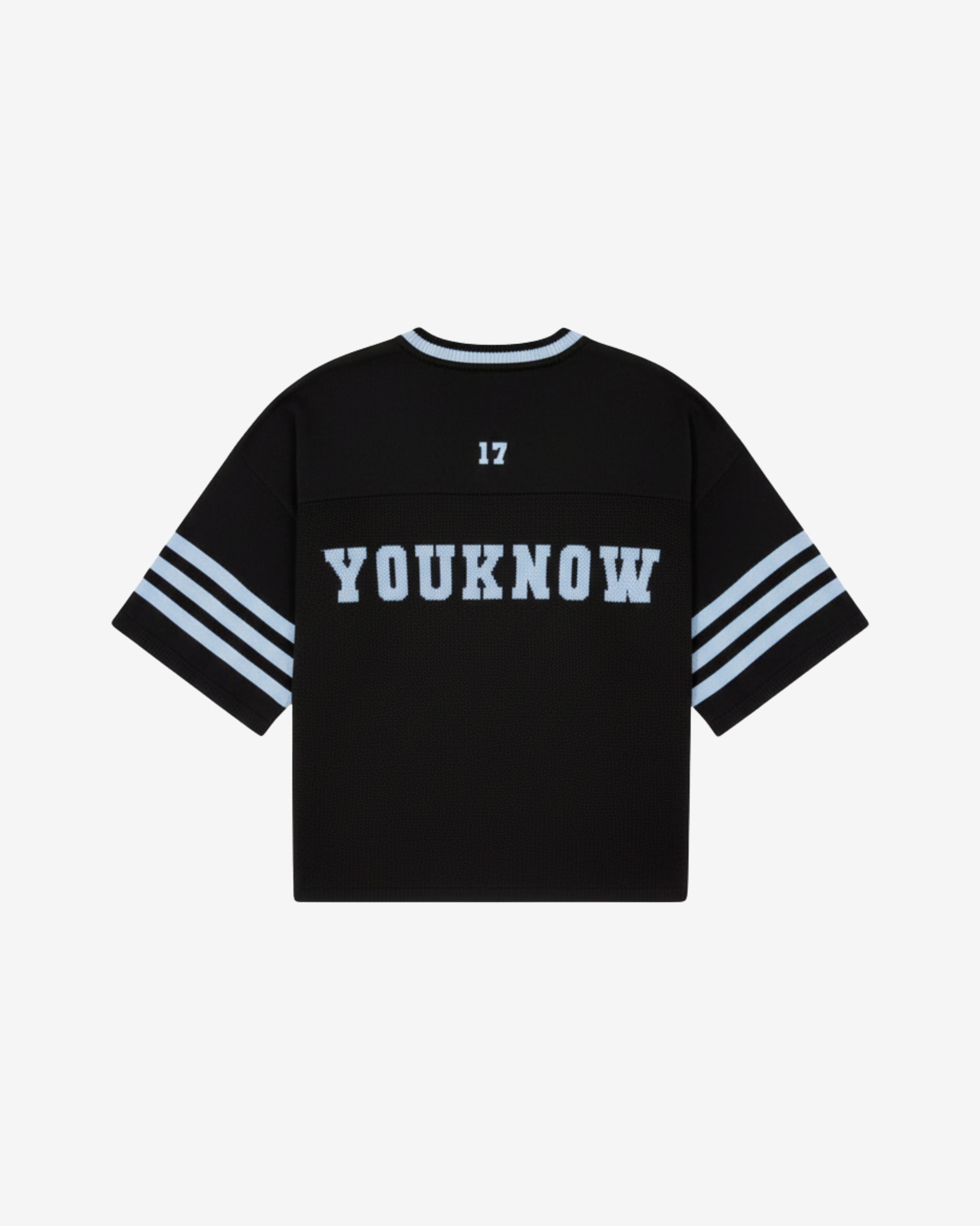 American Football Knit Jersey | Black/Blue