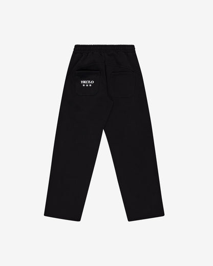 Panelled Trackpants | Black