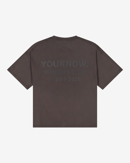 Members Club Tee | Washed Brown