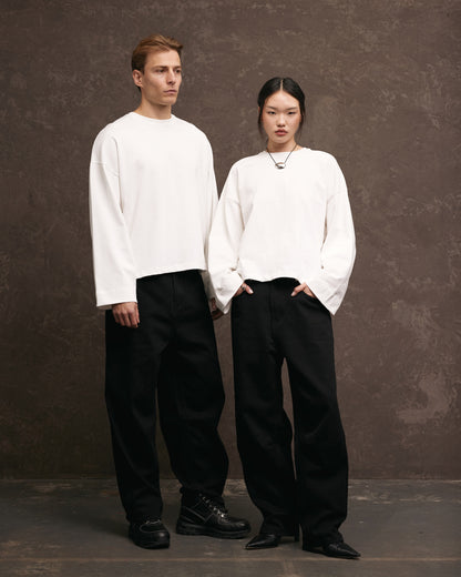 Nothing Longsleeve Tee | Winter White