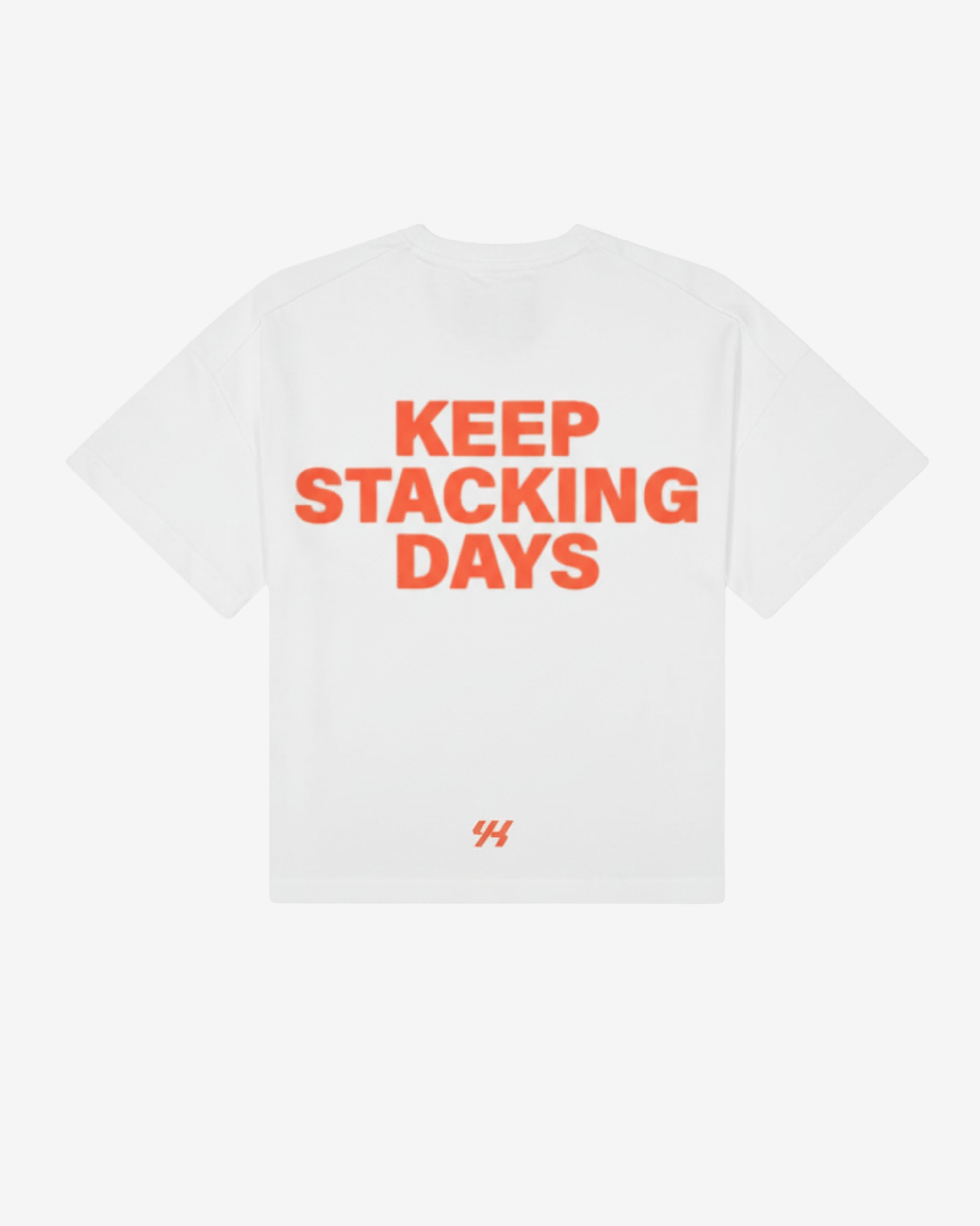 YK Move Stacking Days Tee | White
