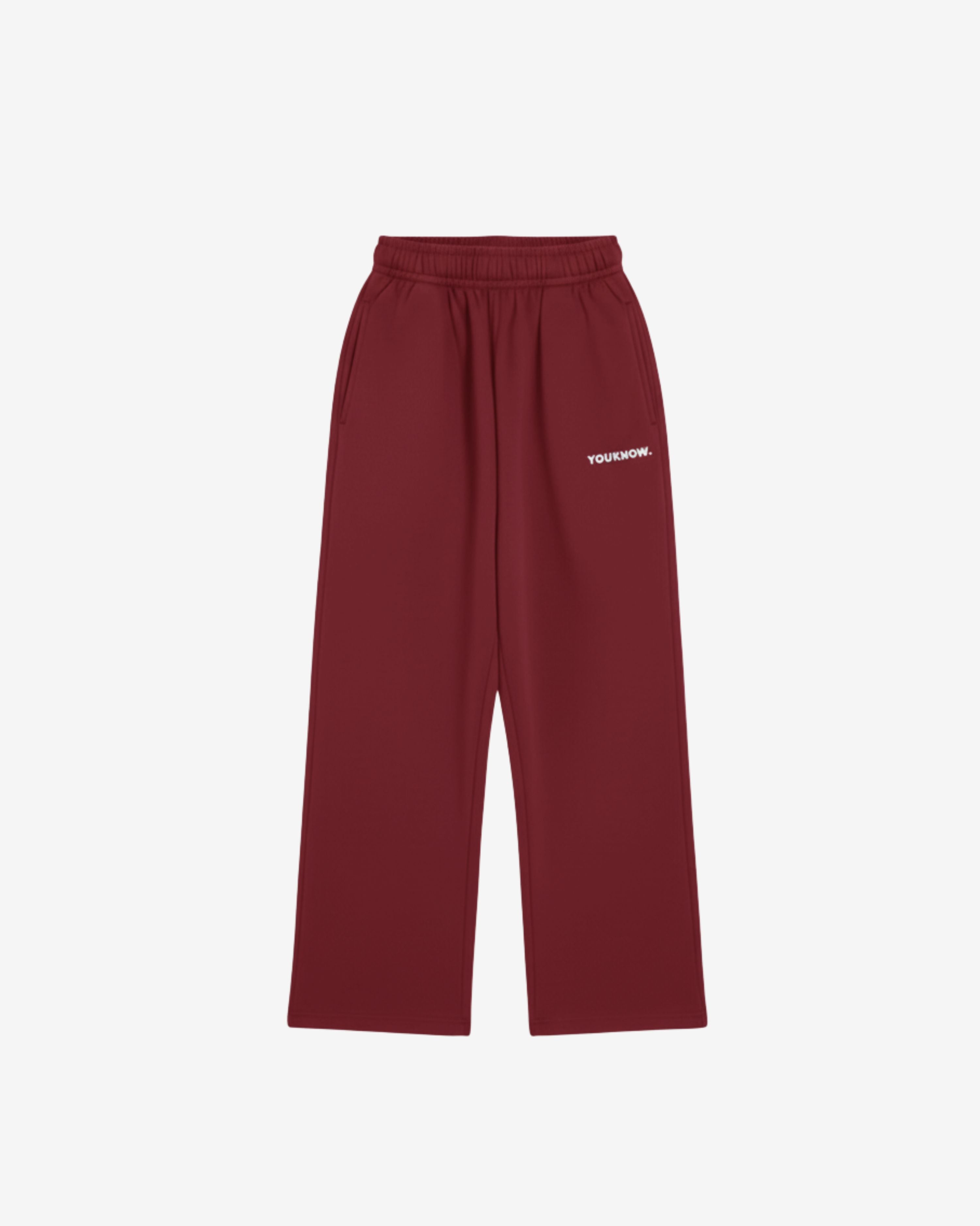 Core Wide Leg Sweatpants | Maroon