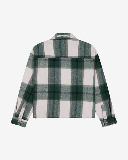 Flannel Overshirt | Green Plaid