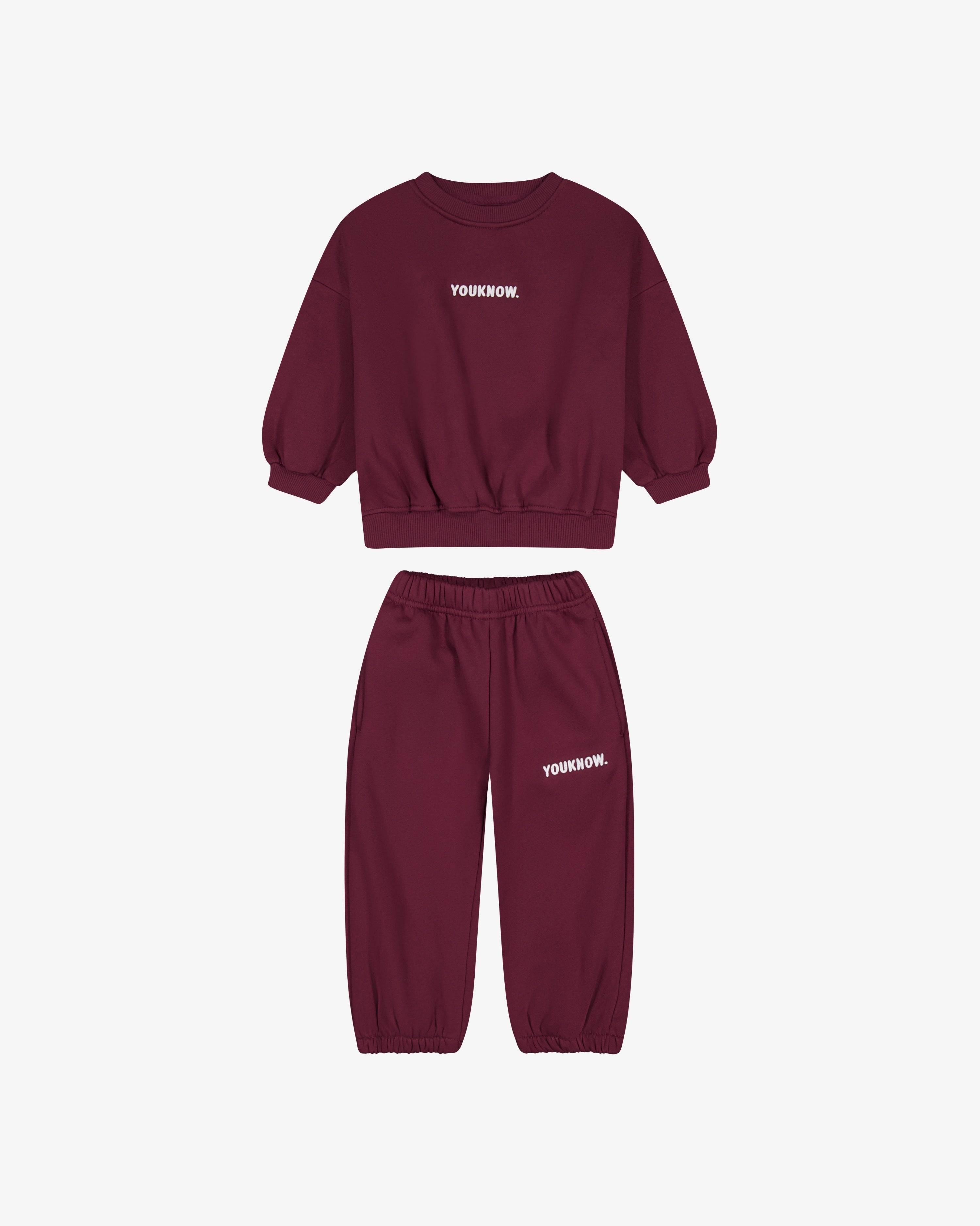 Kids Plush Set | Burgundy