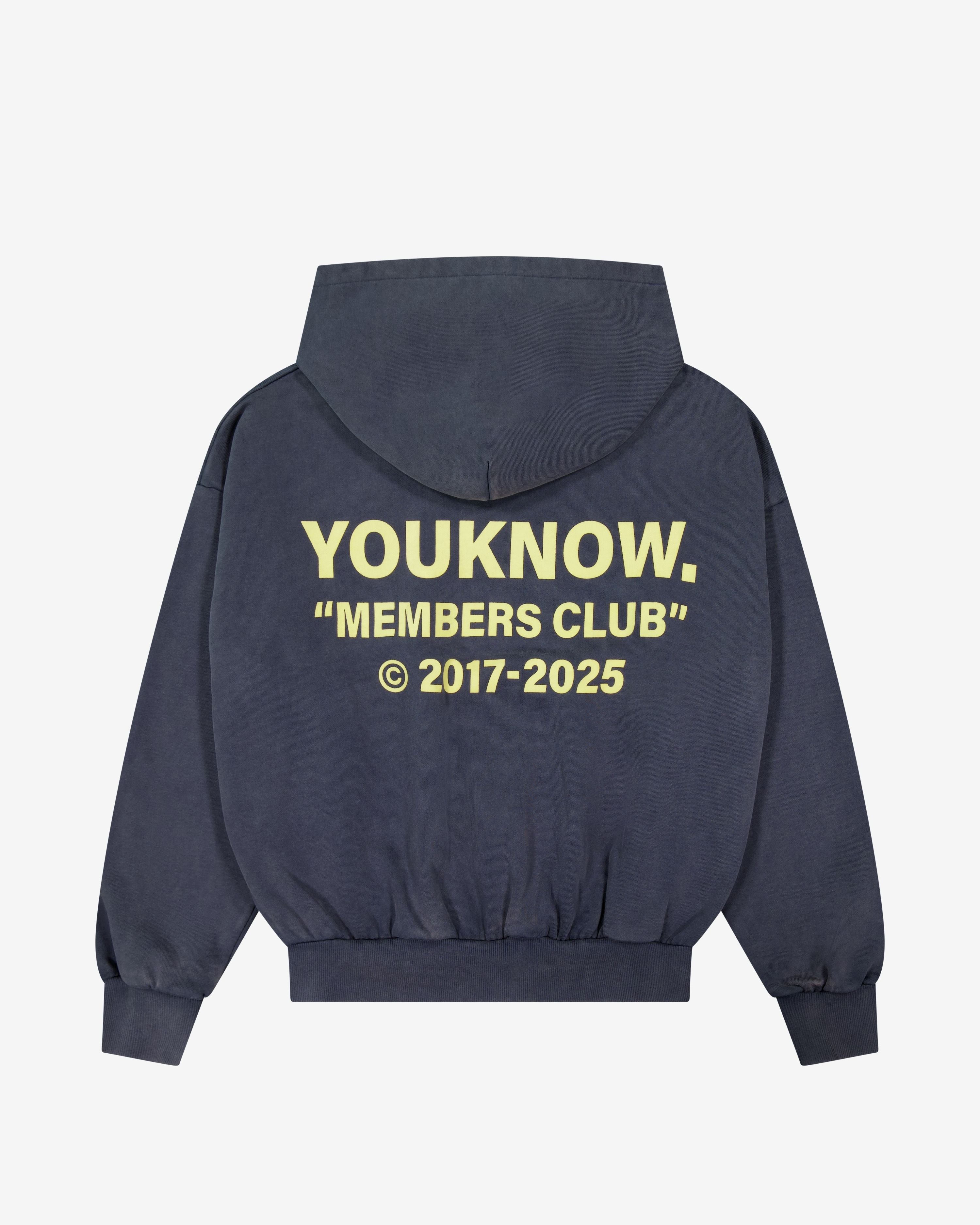 Members Club Hoodie | Washed Navy