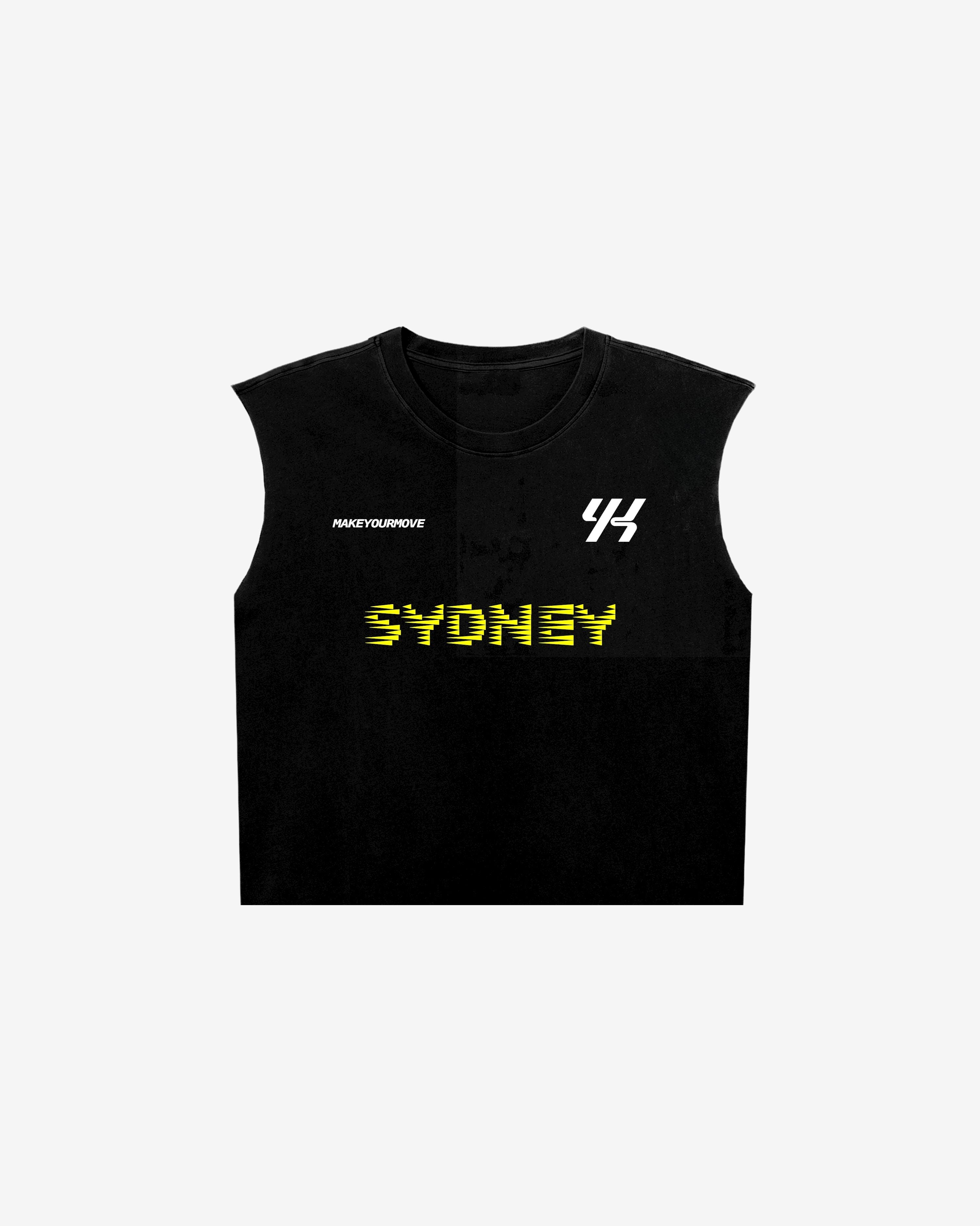 YK Move Champion Tank | Black Sydney