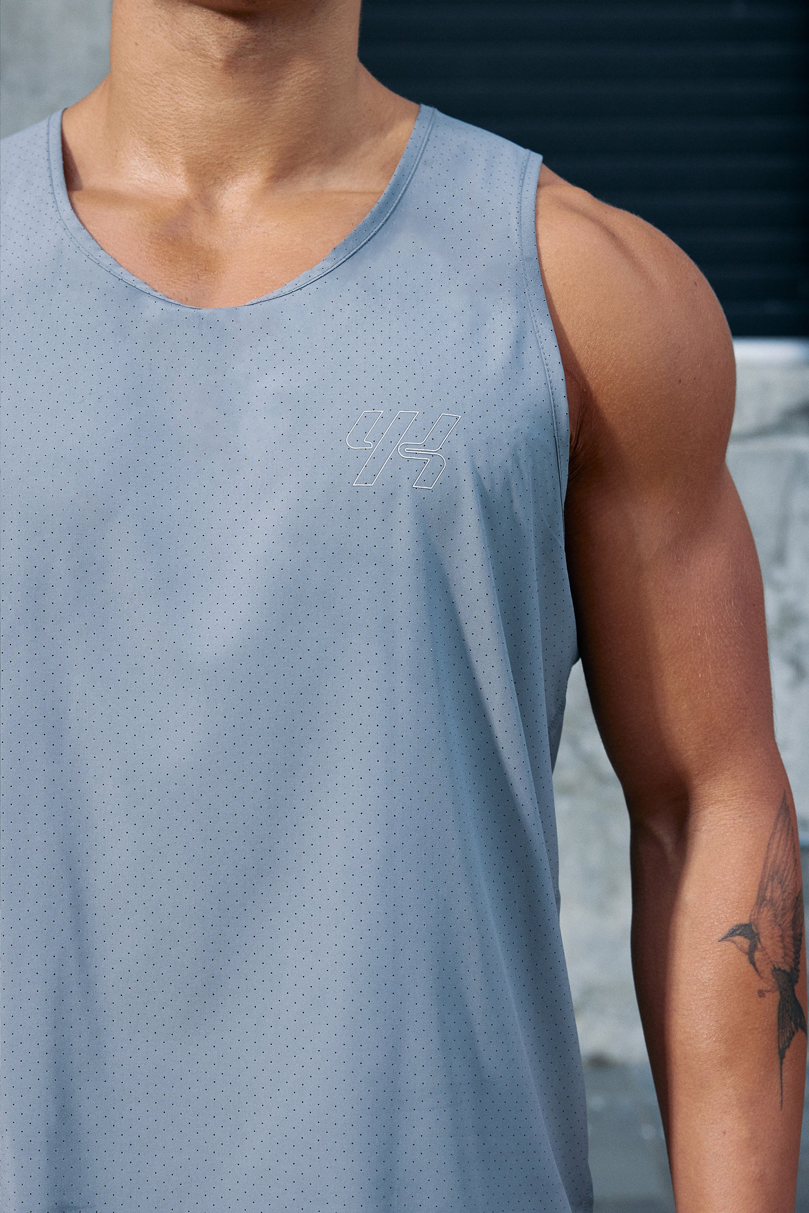 YK Move Motion Running Singlet | Grey