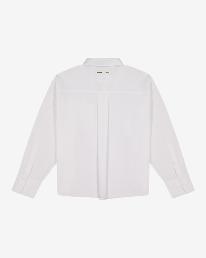 Double Pocket Longsleeve Shirt | White