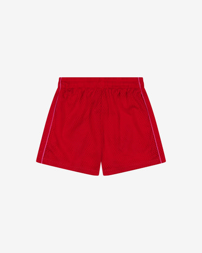 Kids Mesh Shorts | Red