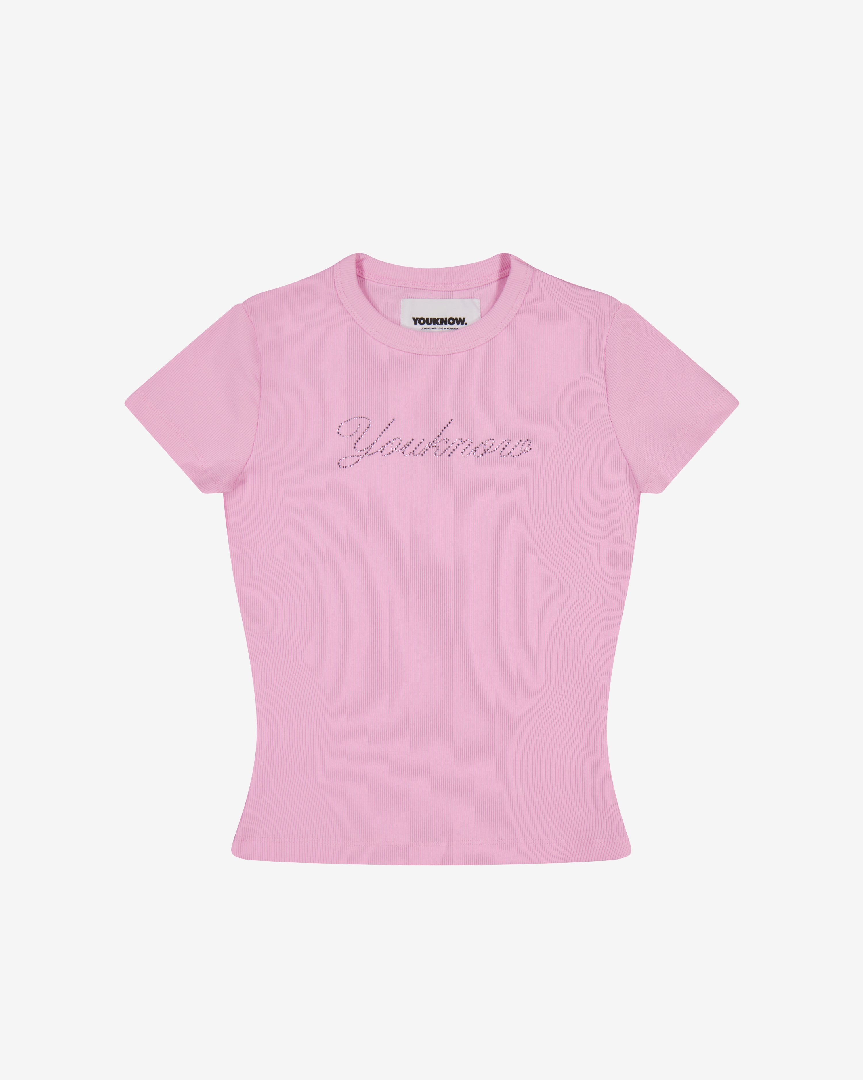 Diamante Baby Tee | Baby Pink