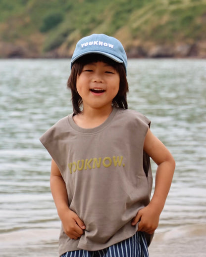 Kids Boxy Tank | Charcoal