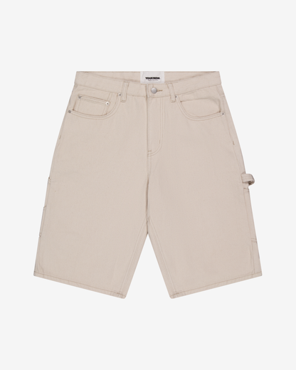 Denim Jorts | Ecru