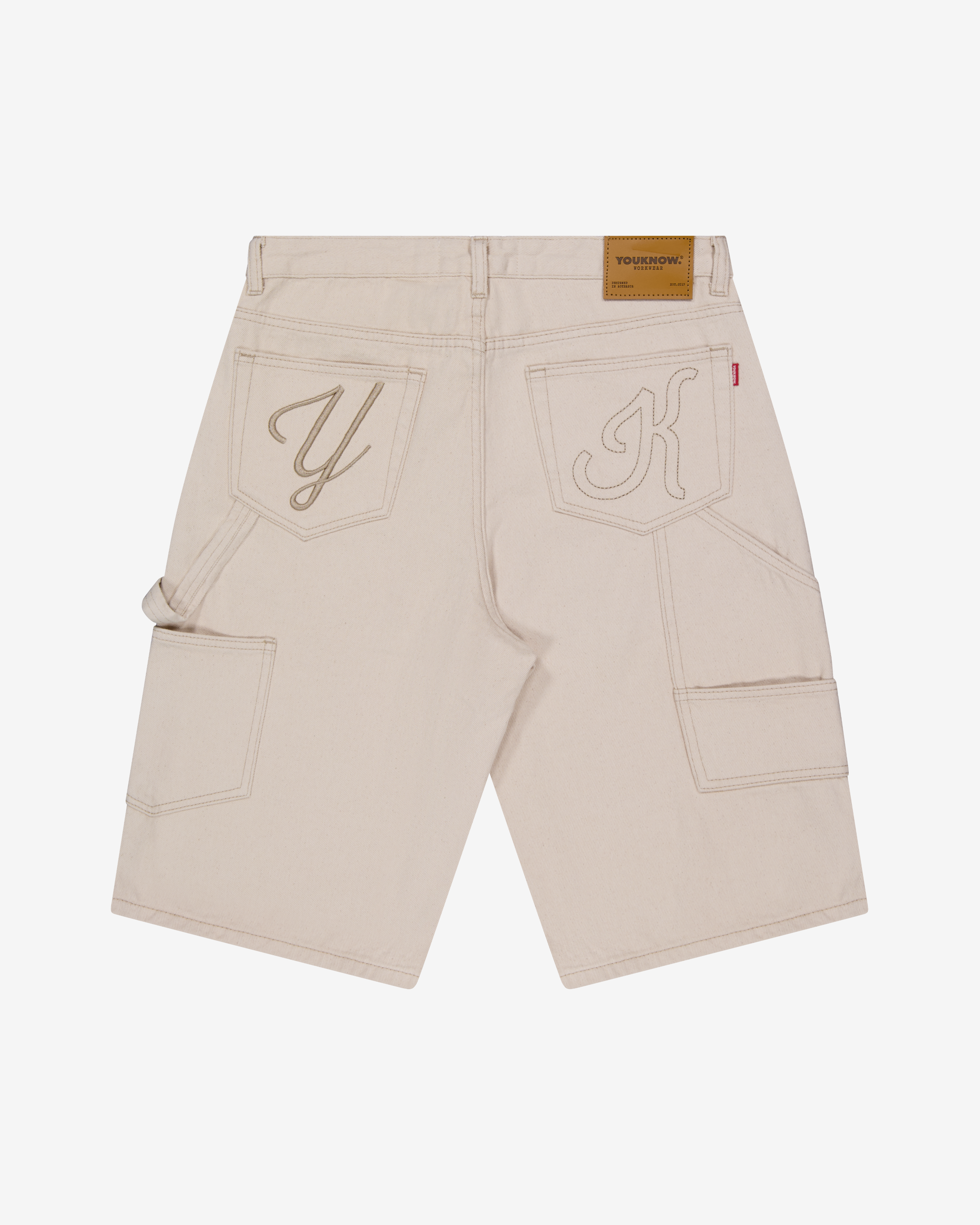 Denim Jorts | Ecru