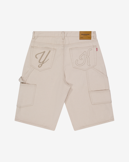 Denim Jorts | Ecru