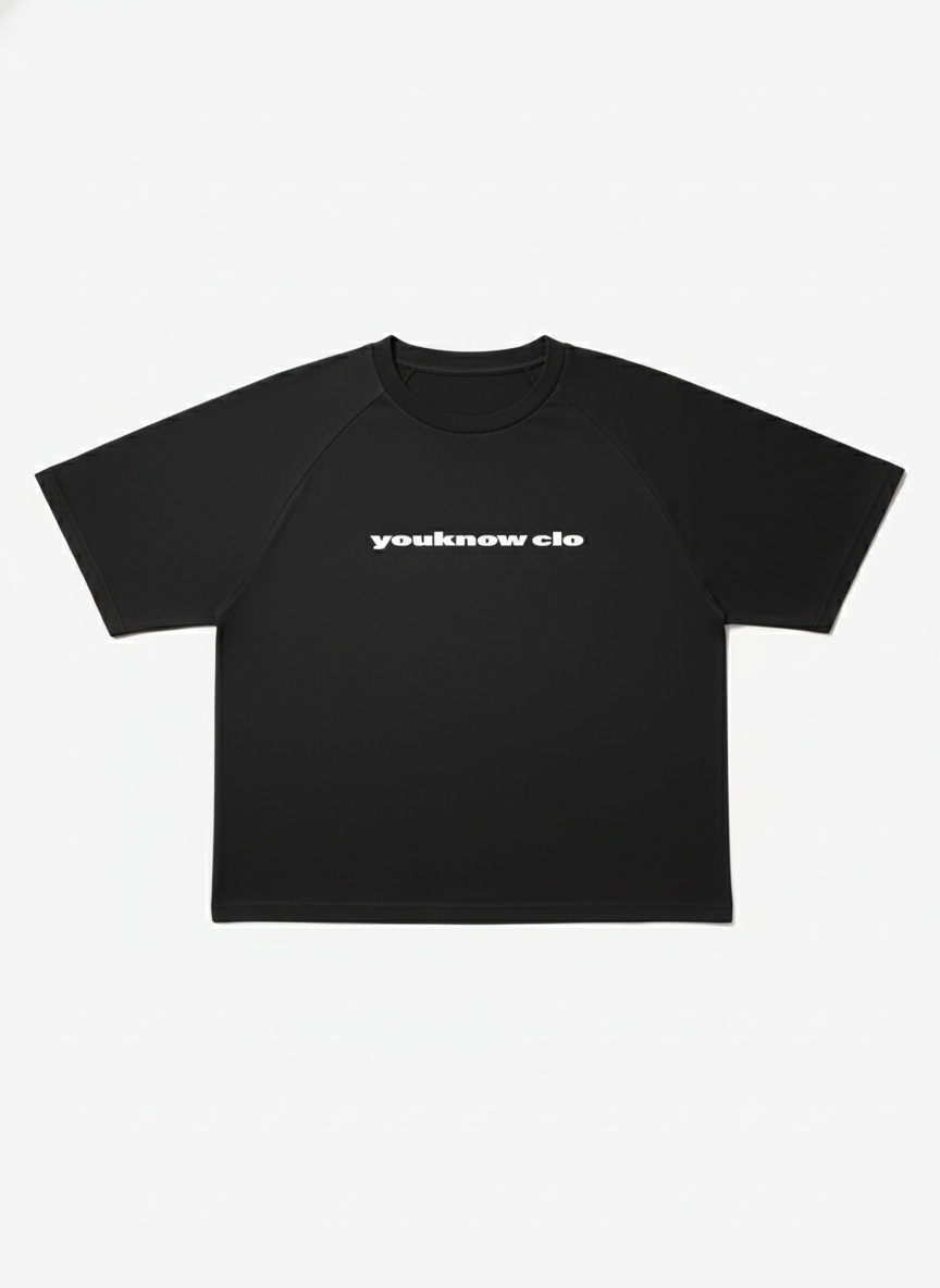 Washed Raglan Tee | Washed Black