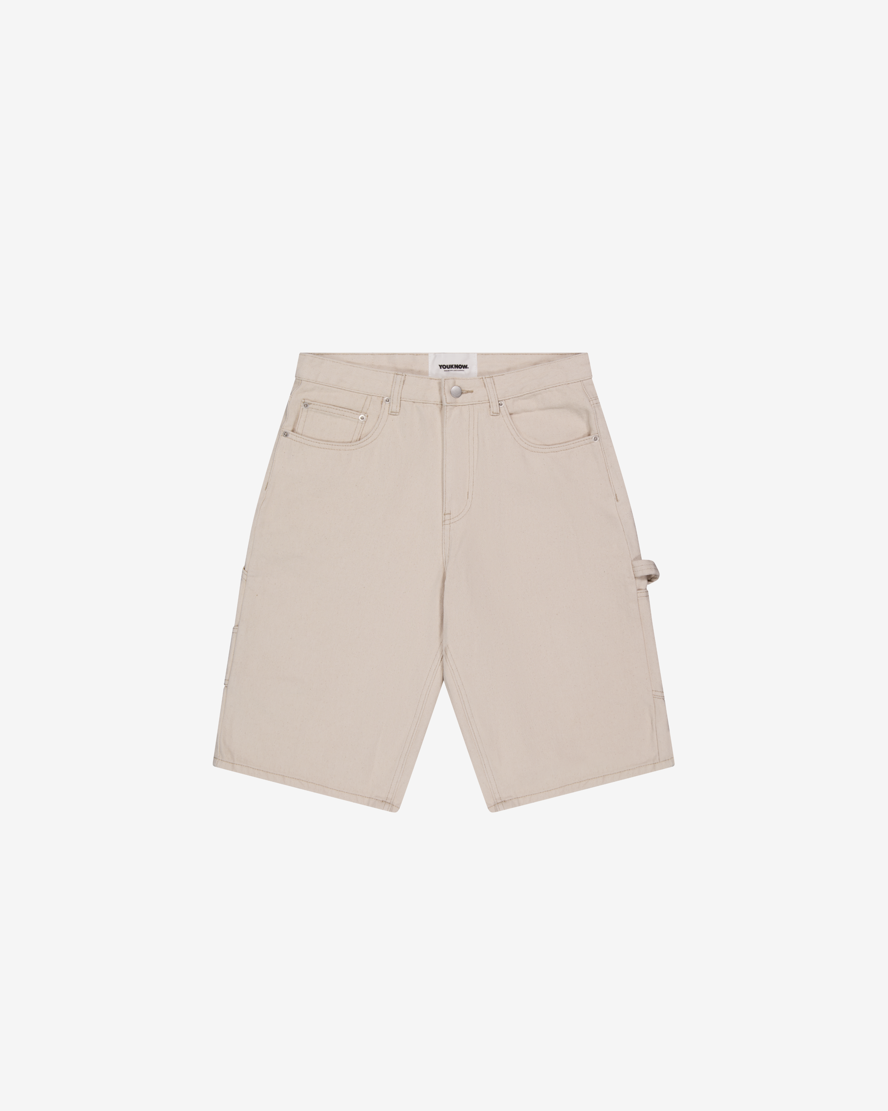 Denim Jorts | Ecru
