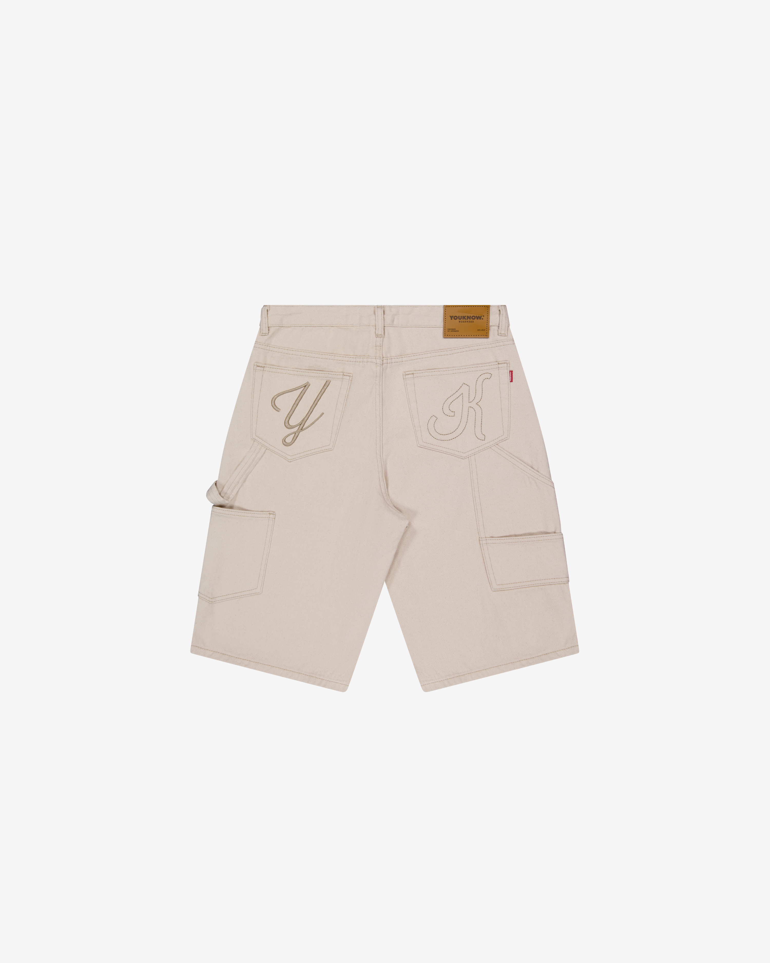 Denim Jorts | Ecru