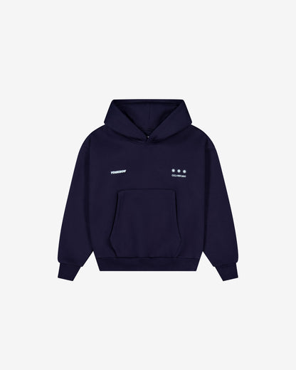 Kids Big Back Hoodie | Navy Ice
