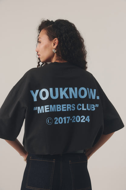 MEMBERS CLUB TEE V2 | Black