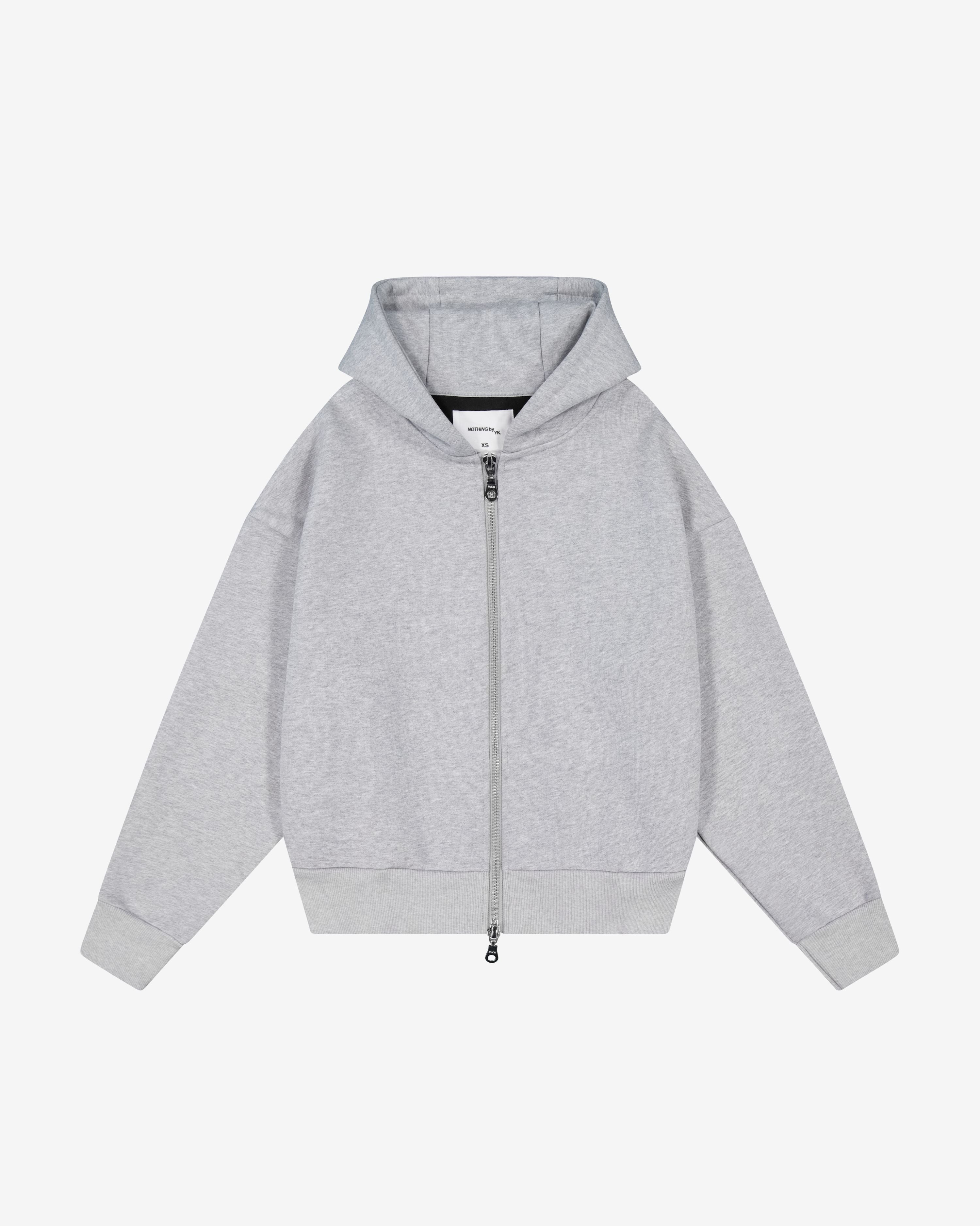 Nothing Zip Up Hoodie 2.0 | Asphalt Marle – YOUKNOW. CLOTHING