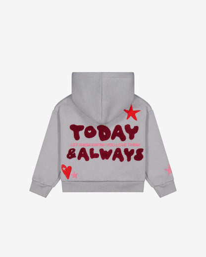 Kids Love Always Hoodie | Grey