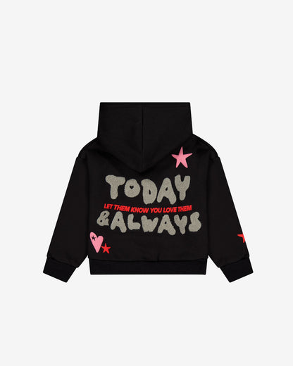 Kids Love Always Hoodie | Black