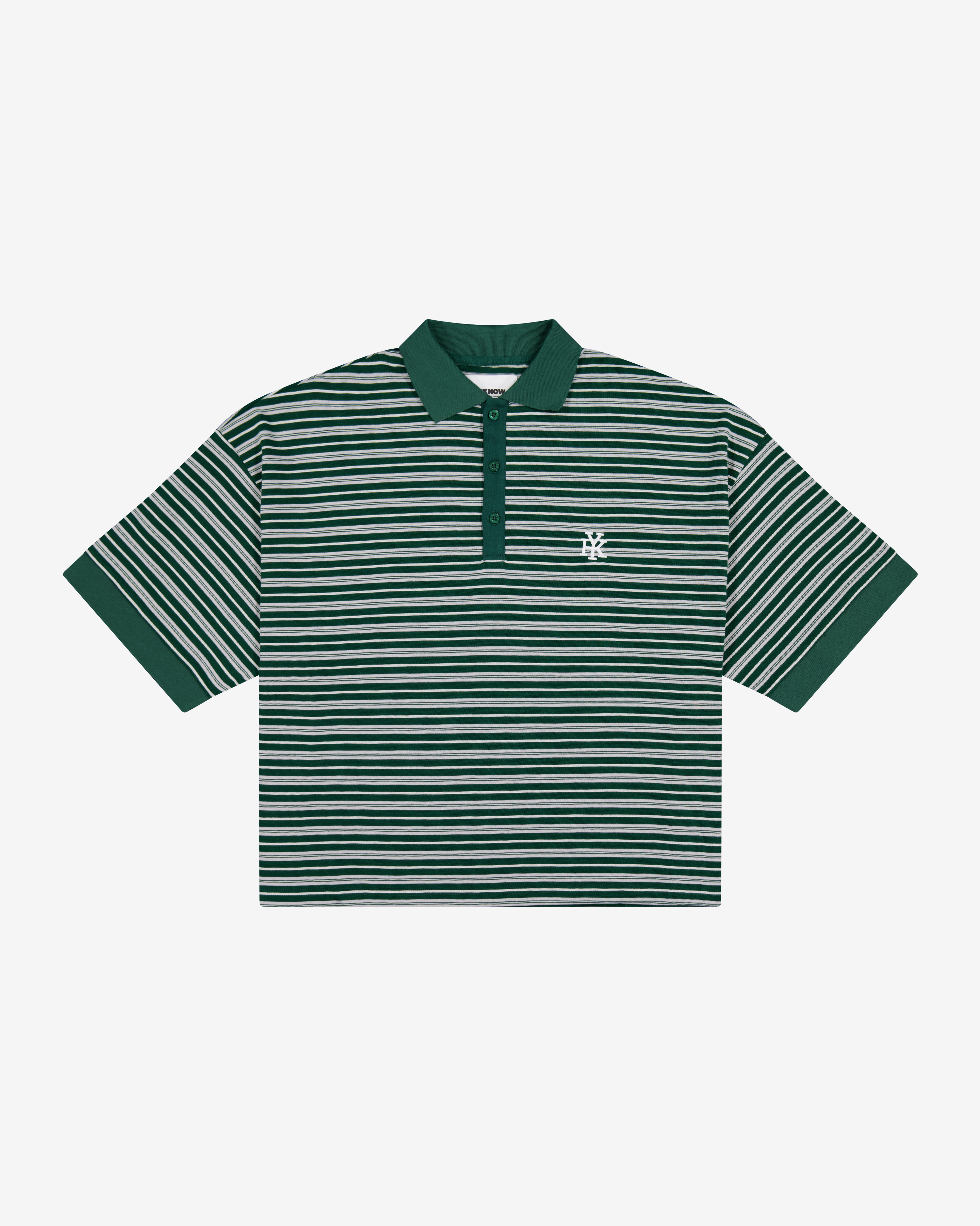 Boxy Polo | Green Stripe