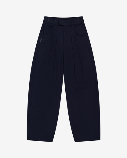 Barrel Leg Pants | Dark Navy