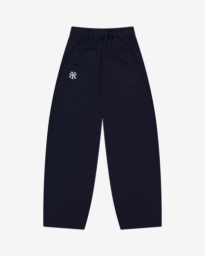 Barrel Leg Pants | Dark Navy