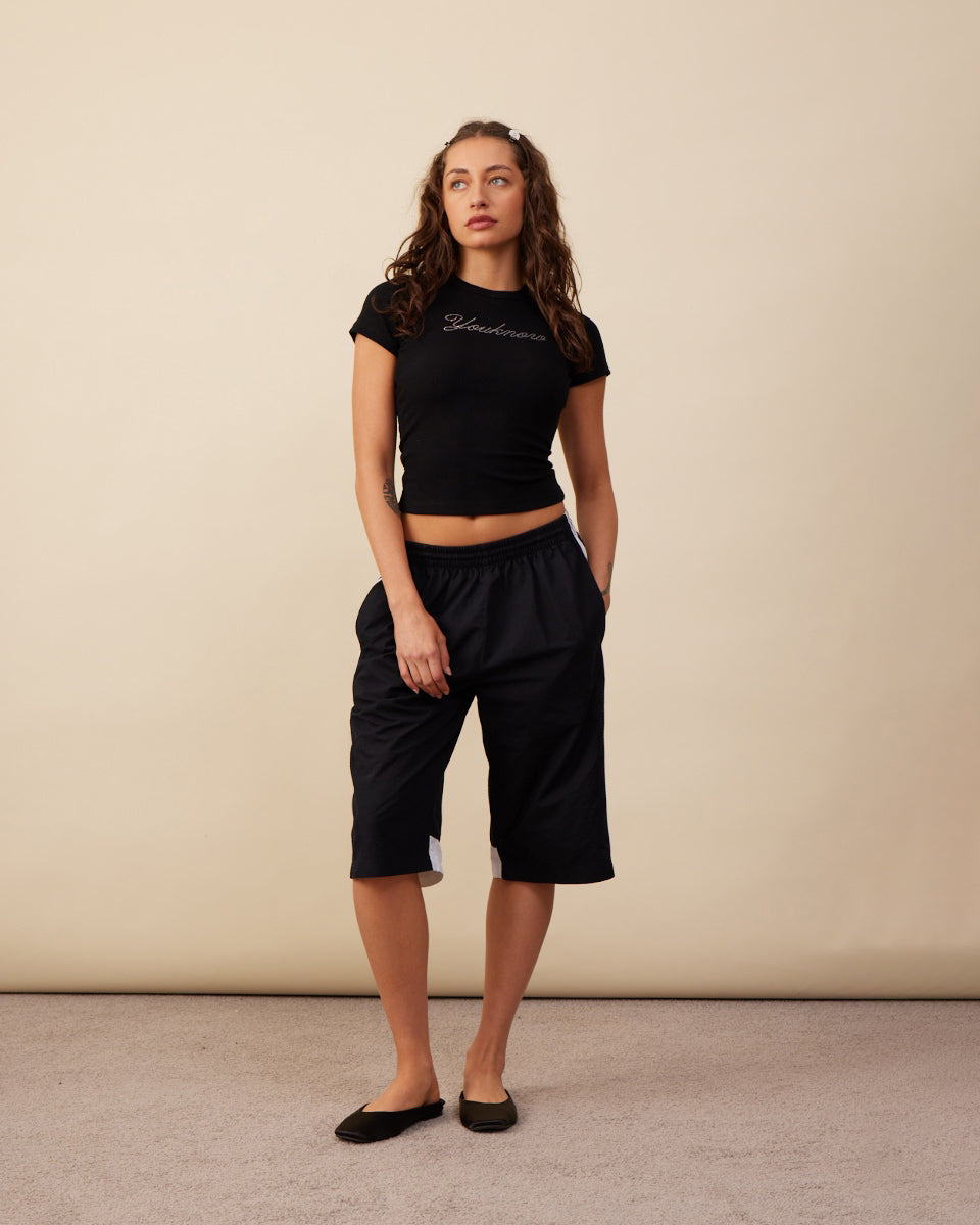 Diamante Baby Tee | Black
