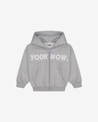 Kids Bones Zip Up | GREY MARLE