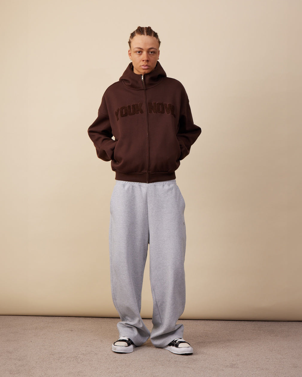 Chenille Zip Up | Chocolate