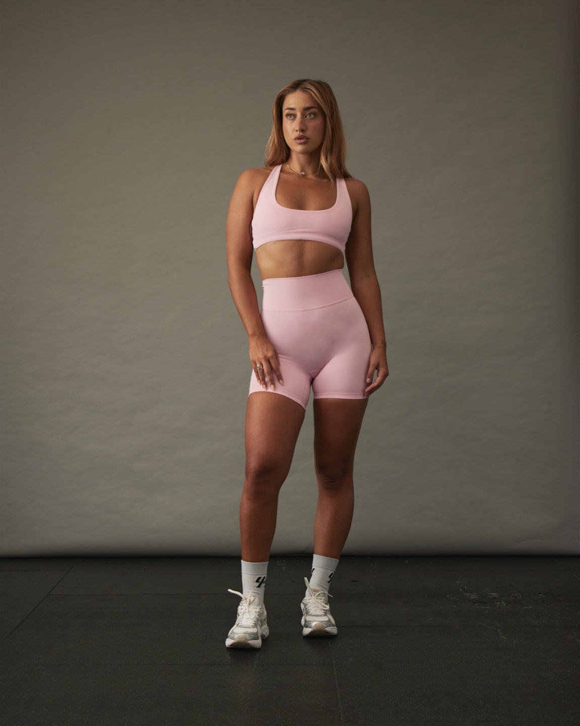 YK Move Cloud Cross Back Bra | Blush