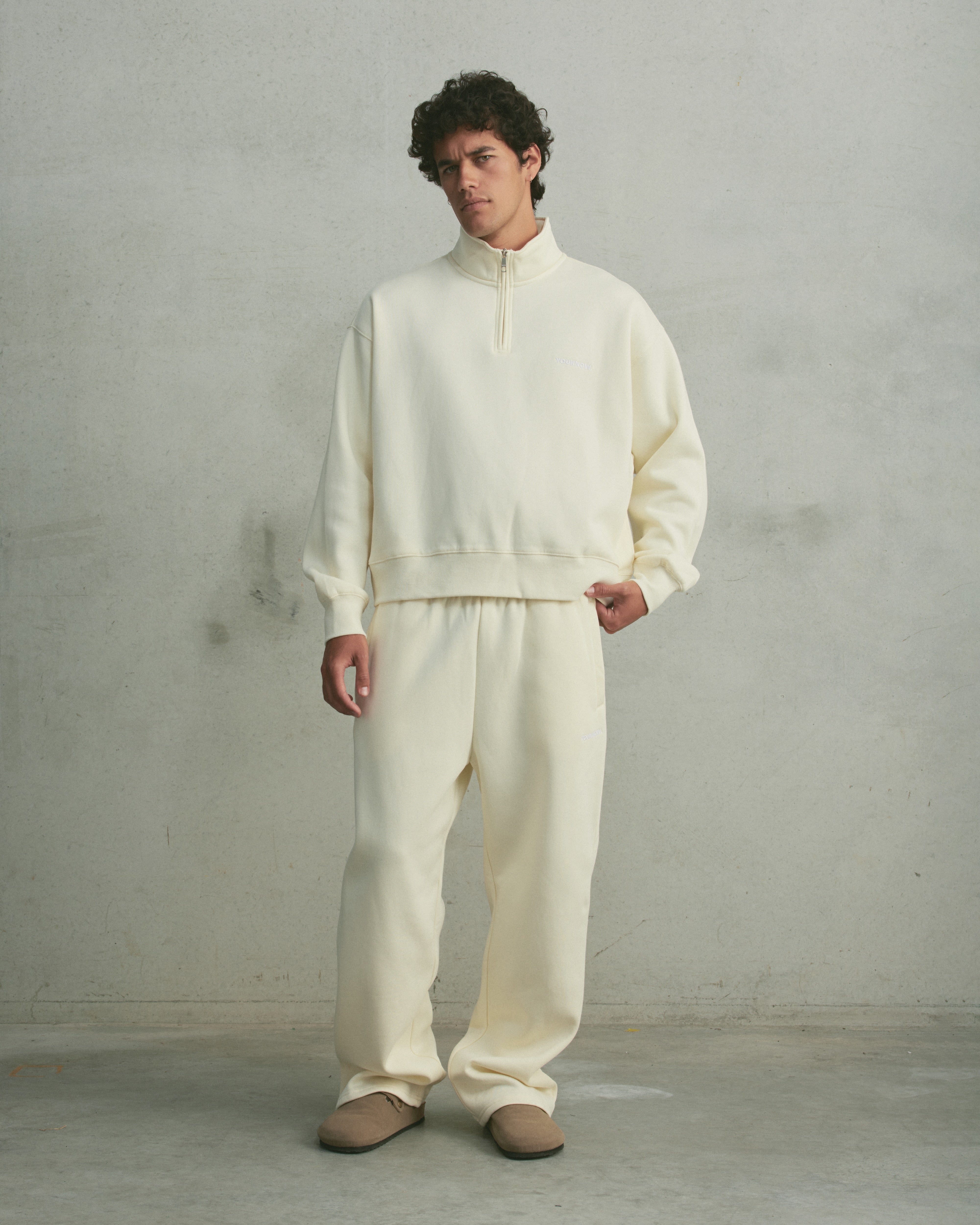 Core 1/4 Zip Pullover | Vanilla – YOUKNOW. CLOTHING
