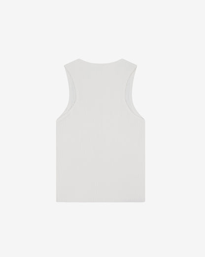 Nothing Knit Rib Tank | Cloud White